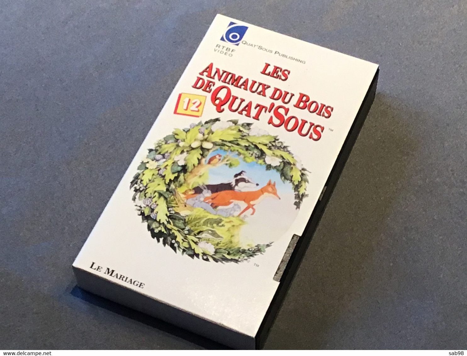Les animaux du Bois de Quat’Sous Lot de 13 cassettes VHS Introuvable dans la plupart des commerces Carton et VHS de 1992