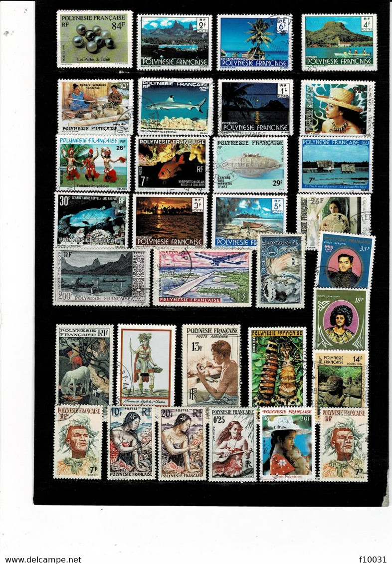 Philatélie Timbres Polynésie Française 50 Timbres** à 10 % De La Cote Y&T. - Collections, Lots & Series