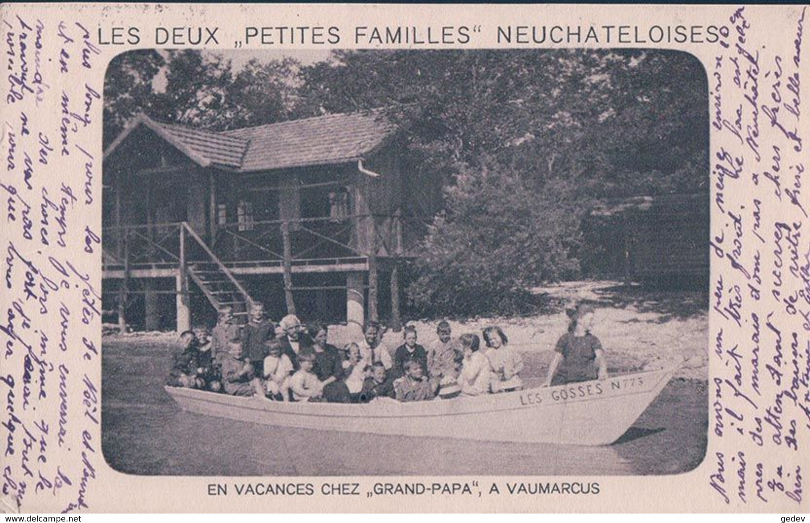 Vaumarcus, Promenade Des Enfants En Barque (25) - Vaumarcus