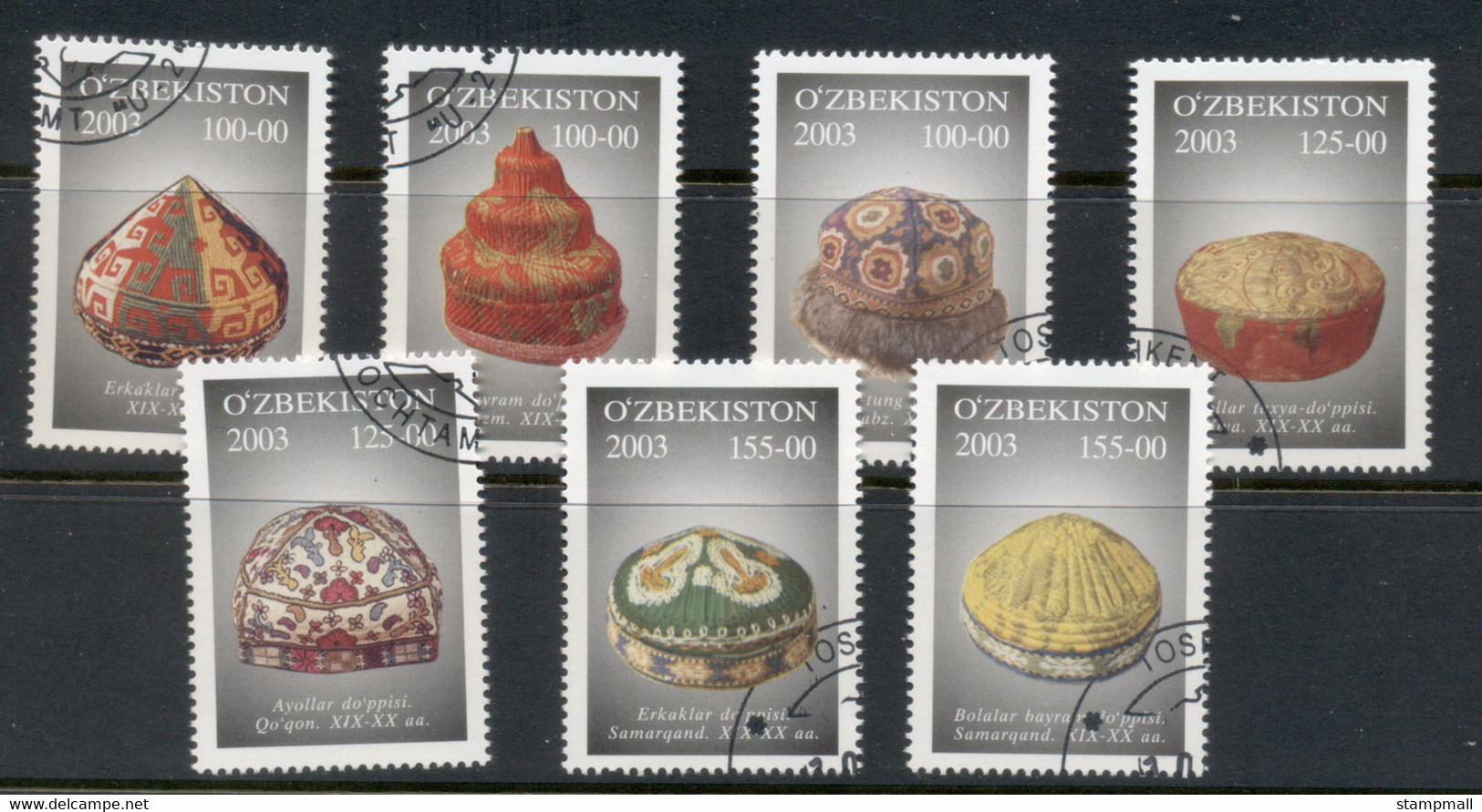 Uzbekistan 2003  Headwear, Caps CTO - Other & Unclassified