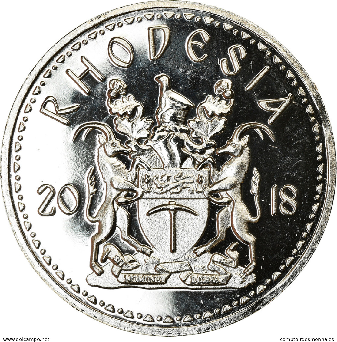 Monnaie, Rhodésie, 25 Cents, 2018, British Royal Mint, SPL, Nickel Plated Steel - Rhodésie