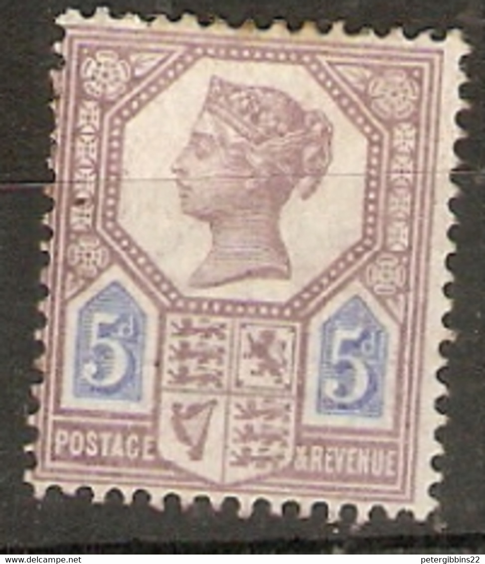 Great Britain 1887  SG  207a  5d  Dull Purple And Blue  Die 11 Mounted Mint - Neufs