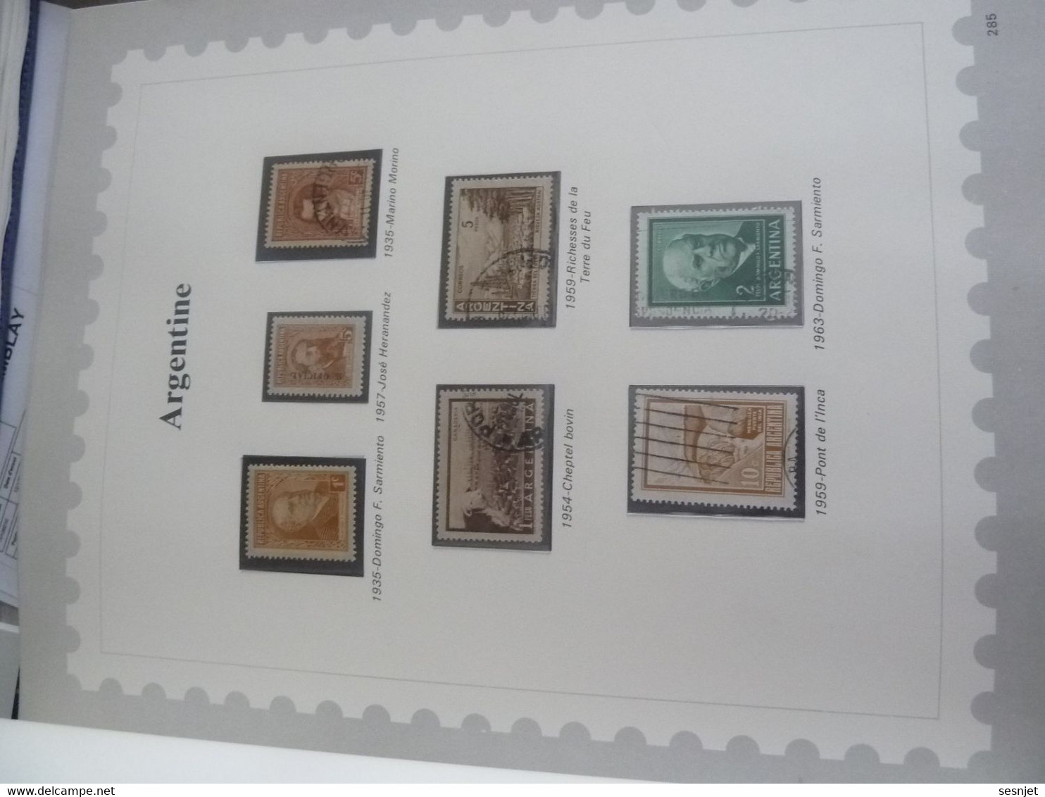 Feuillet Timbres Argentine - Neufs Et Oblitérés - Années 1935 -1954-1957-1959-1963 - - Collections, Lots & Series