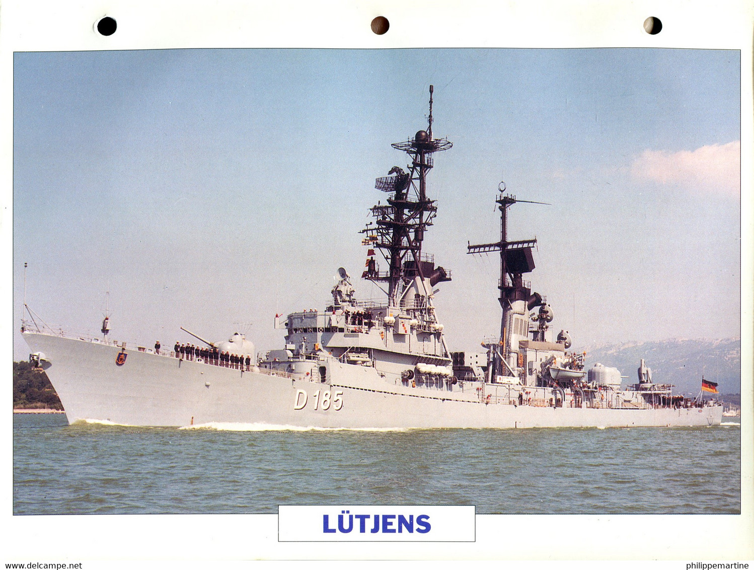Allemagne 1967 - Destroyer Lance-missiles LUTJENS - Schiffe
