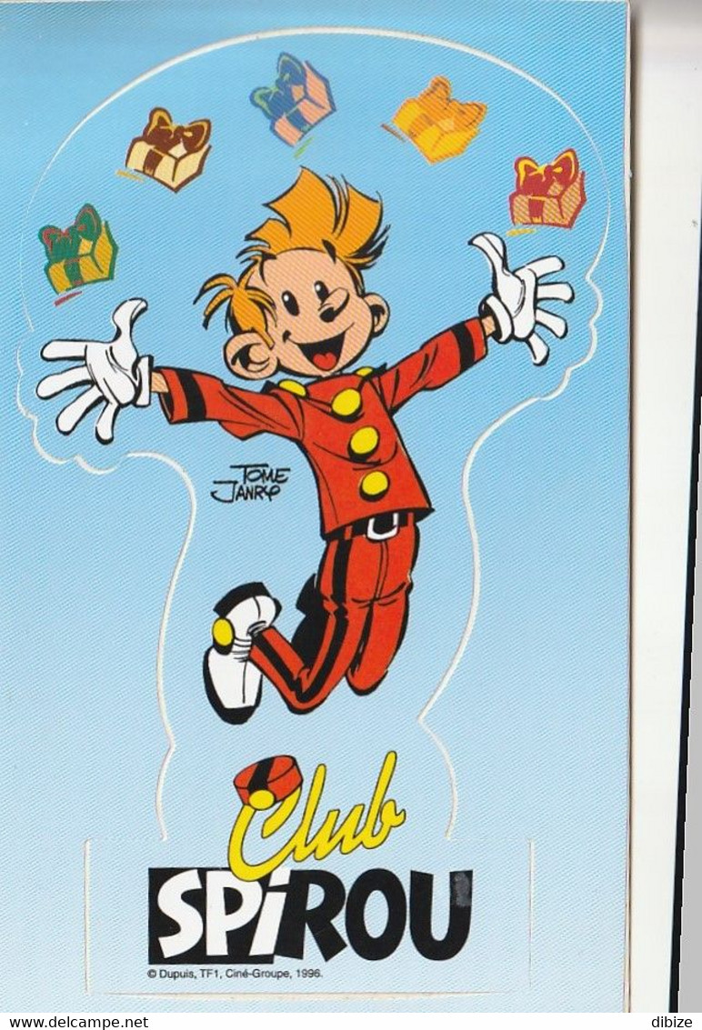 Bande Dessinée. Autocollants. Club Spirou. Tome Janry.  Dupuis. TF1. Ciné-Groupe. 1996. - Autocollants