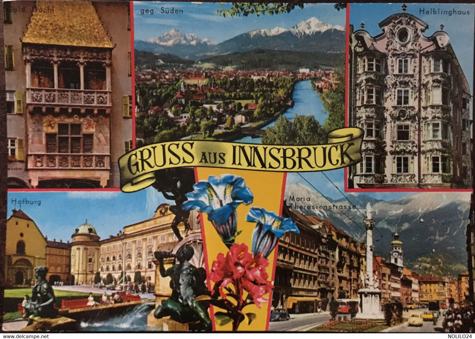 6 CPM De 1967, Gruße Aus Tirol, écrites, 3 Multivues ....Seefeld (1967), Ranggen, Telfes, Innsbruck - Seefeld