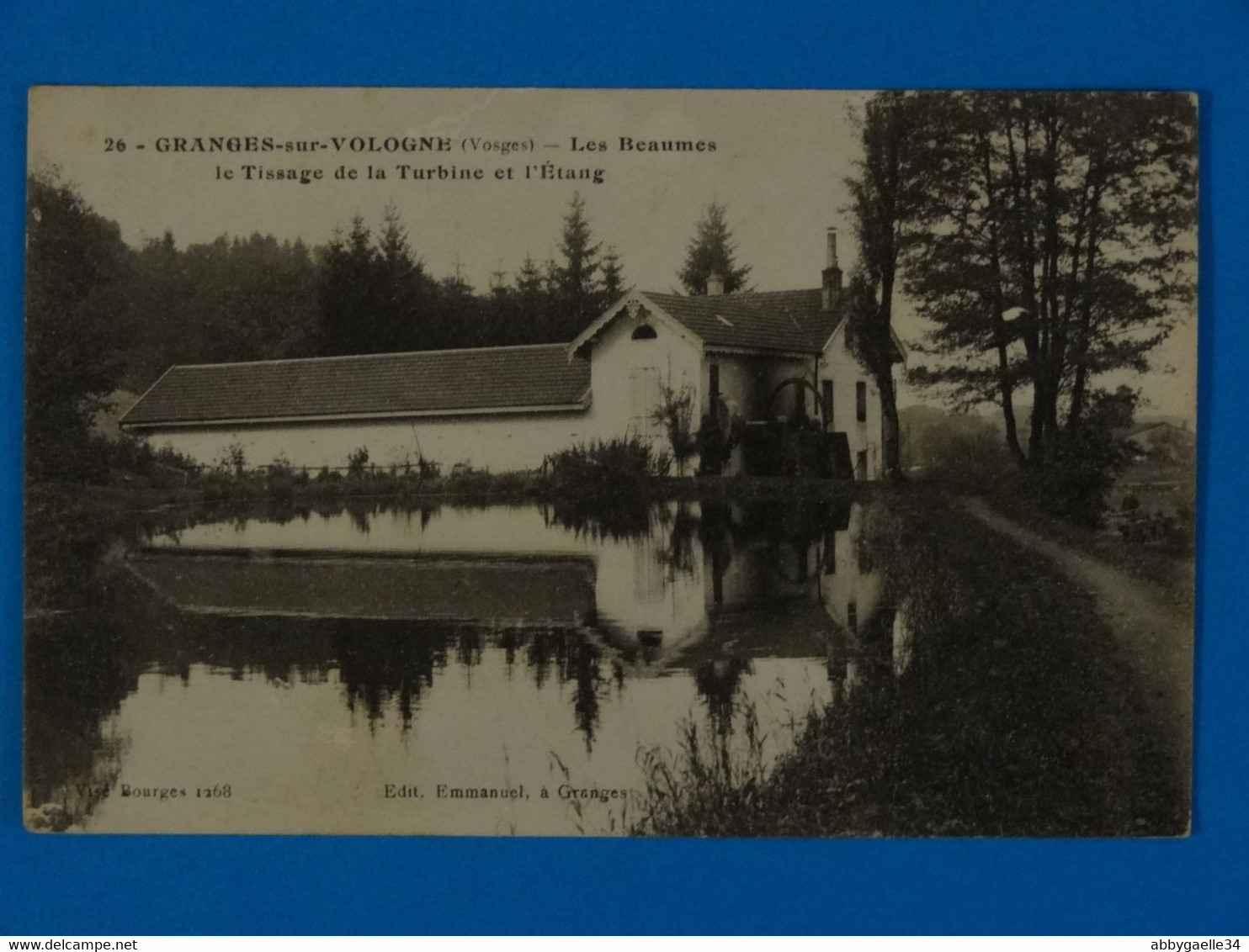 CPA De GRANGES-sur-VOLOGNE (Vosges) - Les Beaumes Le Tissage De La Turbine Et L'Etang Edition Emmanuel à Granges - Granges Sur Vologne