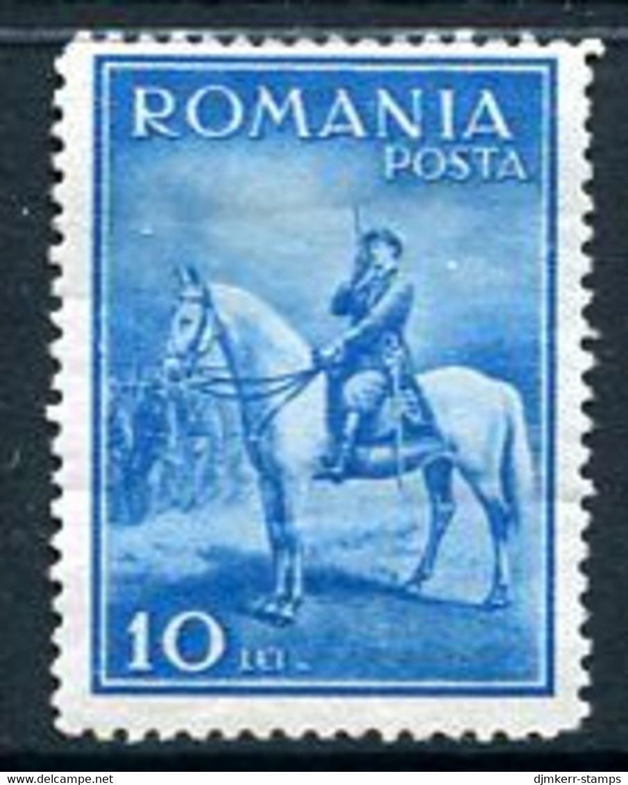 ROMANIA 1932 King Carol II On Horseback LHM / *   Michel 436 - Unused Stamps