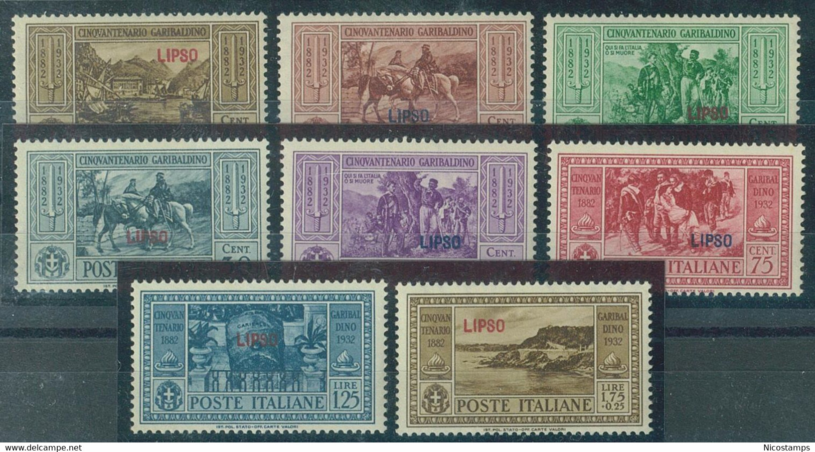 ITALIA COLONIE EGEO LIPSO SASS. 17 - 26 NUOVI - Ägäis (Lipso)