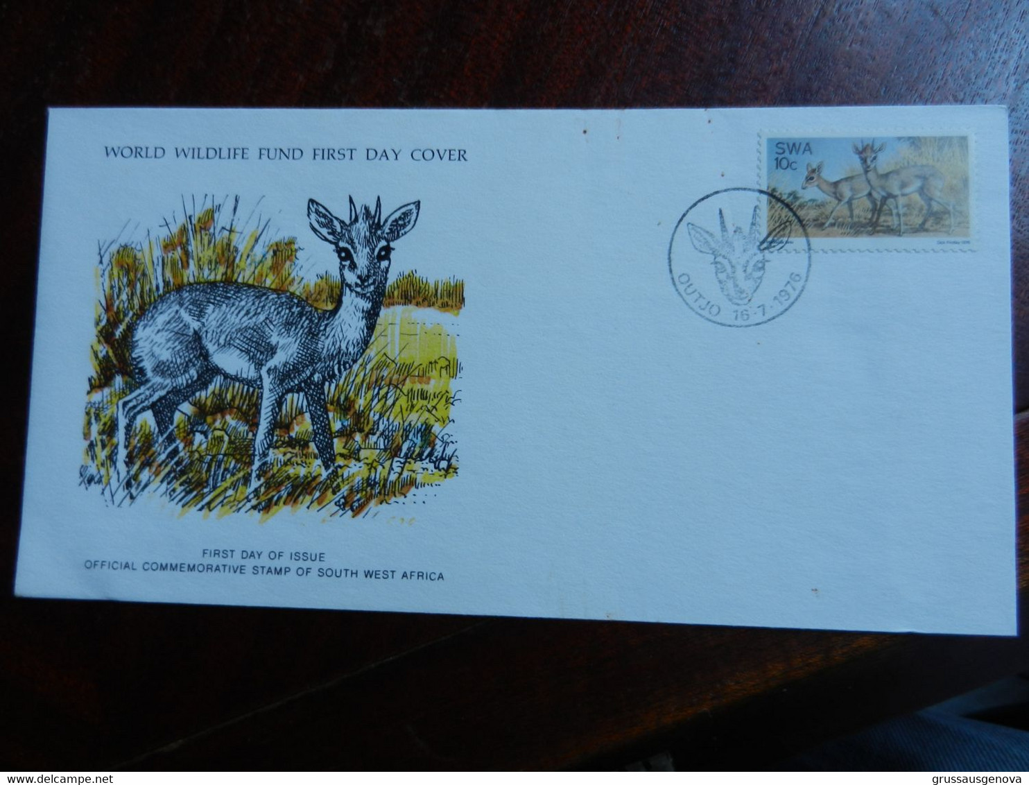 12.3) SOUTH WEST AFRICA WORLD WILDLIFE FUND FIRST DAY COVER 1976 OUTJO - Sonstige & Ohne Zuordnung