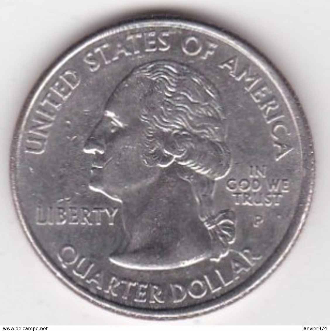 Rhode Island  Quarter Dollar 2001 P, Georges Washington, Cupronickel KM# 320 - 1999-2009: State Quarters