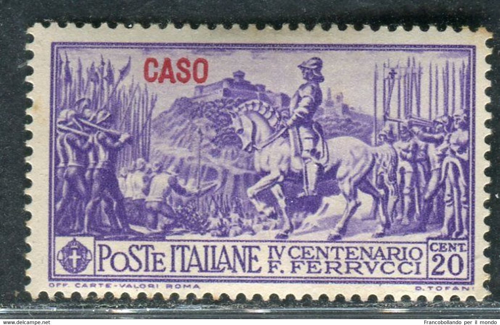 1930 Egeo Isole Caso 20 Cent Serie Ferrucci MH Sassone 12 - Ägäis (Lipso)