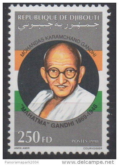 Djibouti Dschibuti 1998 Mi. 660 ** Neuf MNH Mohandas Mahatma Gandhi RARE ! - Mahatma Gandhi