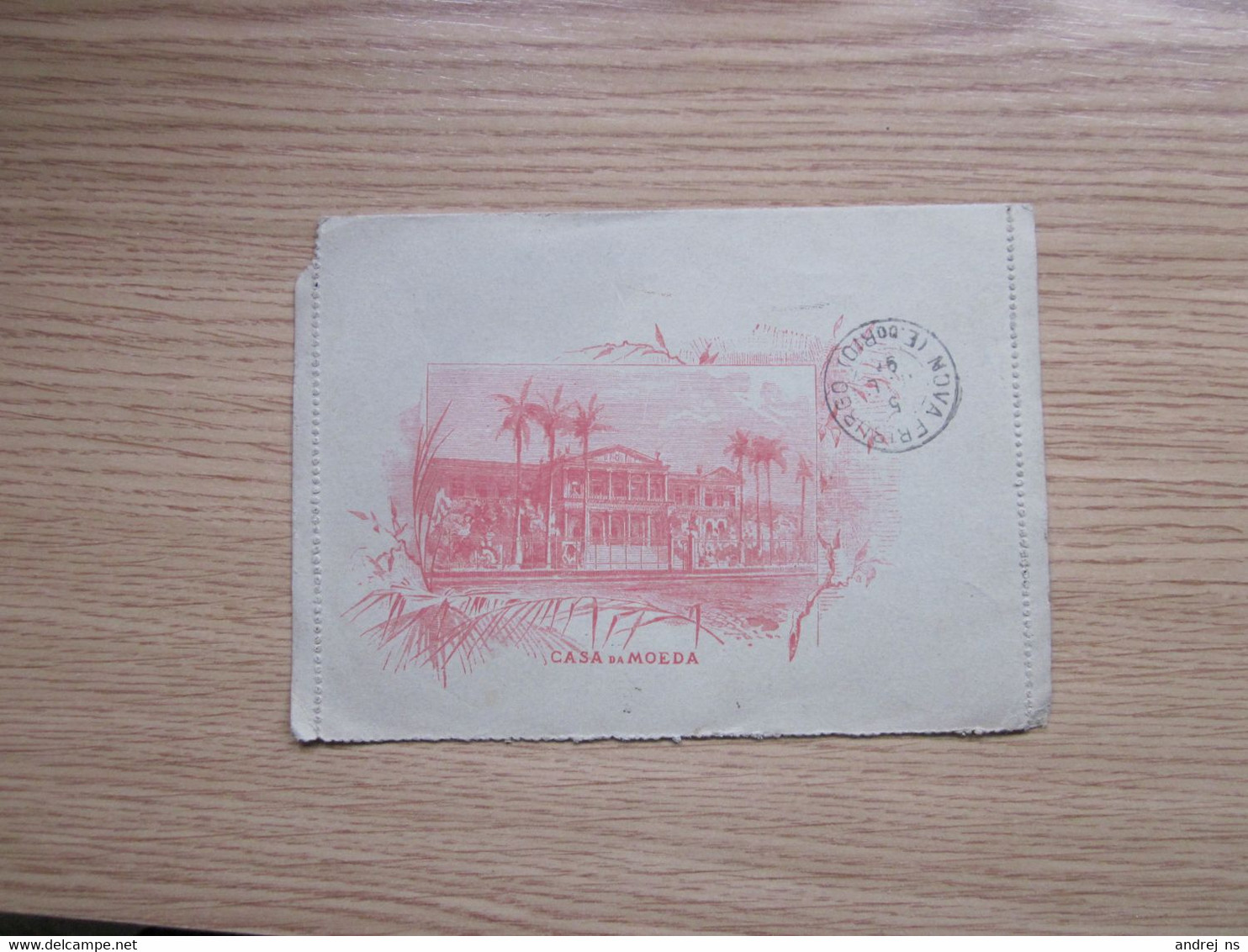 Carta Bilhete  Brazil Casa Da Moeda 1896 - Other & Unclassified