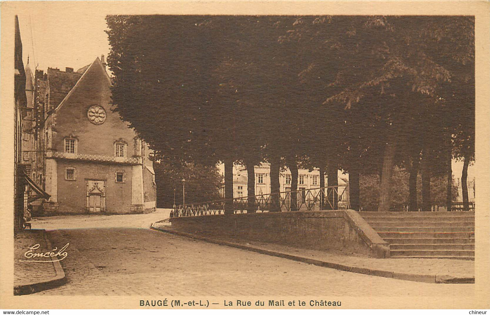 BAUGE LA RUE DU MAIL ET LE CHATEAU - Sonstige & Ohne Zuordnung