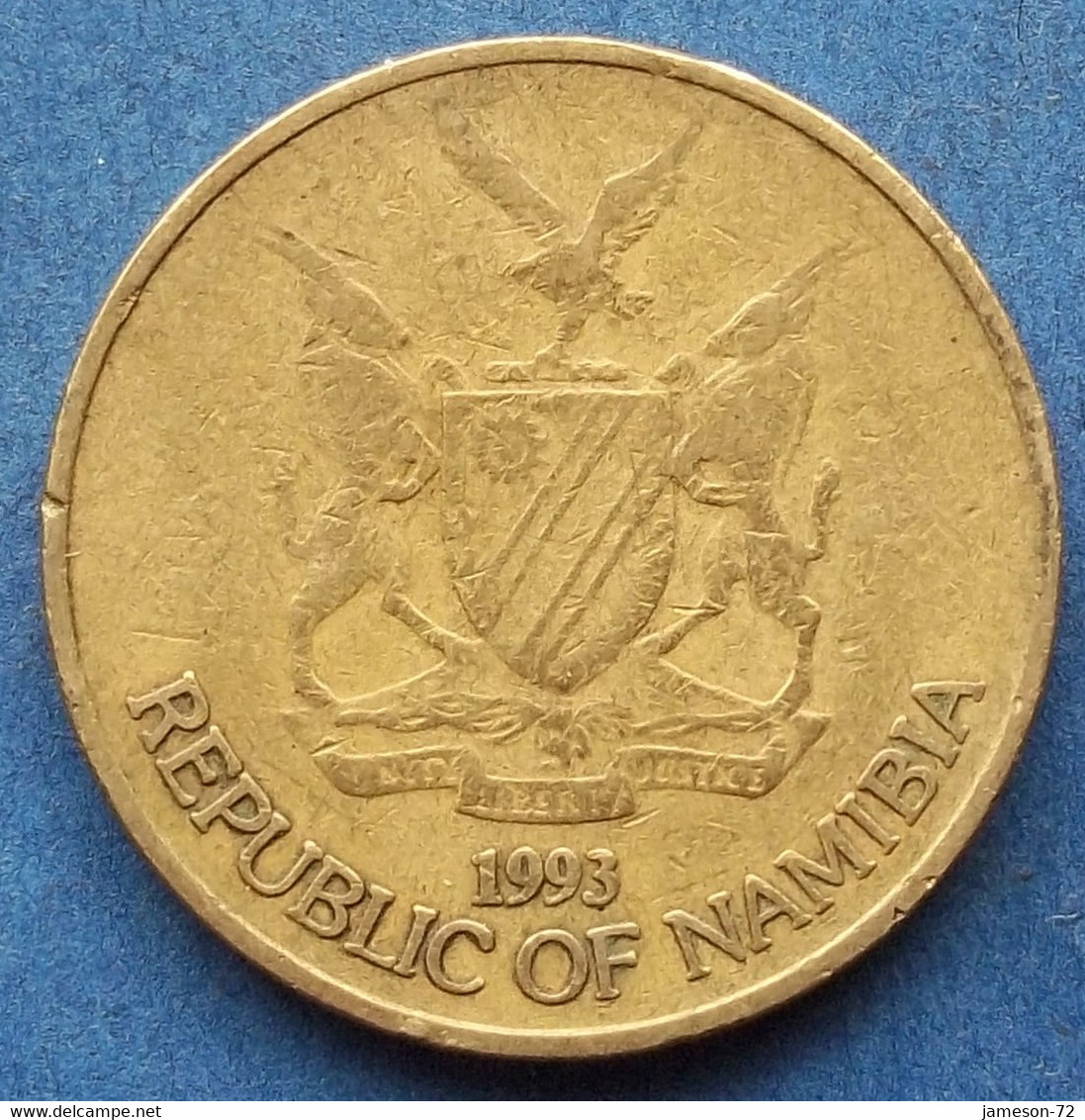 NAMIBIA - 1 Dollar 1993 "Bateleur Eagle" KM# 4 - Edelweiss Coins - Namibië