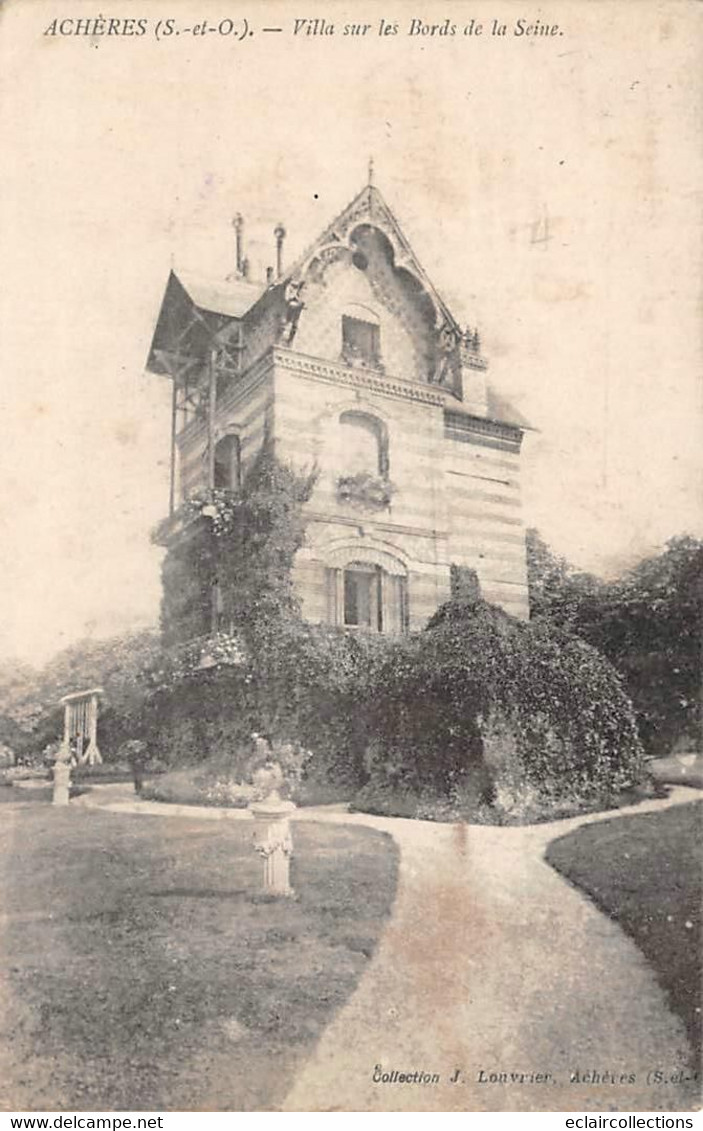 Achères         78          Villa Sur Les Bords De La Seine      (voir Scan) - Acheres