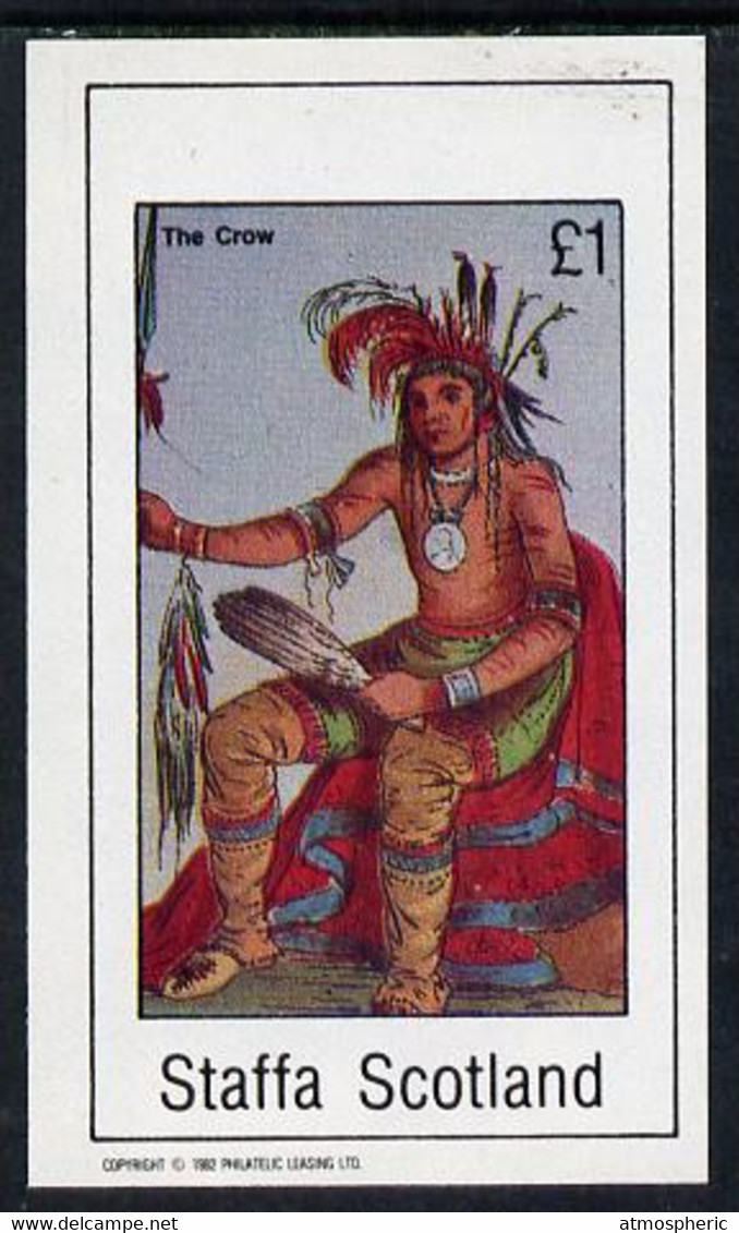 Staffa 1982 N American Indians #04 Imperf Souvenir Sheet U/M (£1 Value) - Ohne Zuordnung