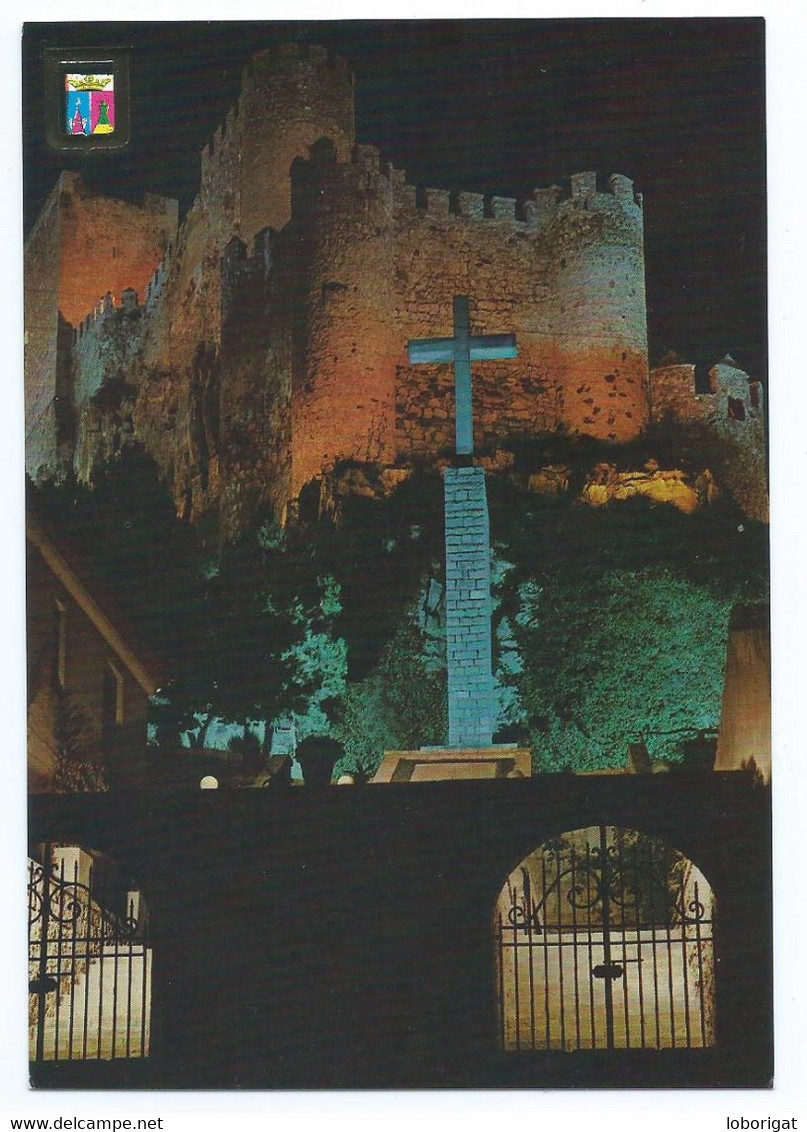 CASTILLO DE ALMANSA, NOCTURNA - CASTLE - CHÂTEAU - CASTELLO - SCHLOSS.- ALMANSA / ALBACETE.- ( ESPAÑA ) - Albacete