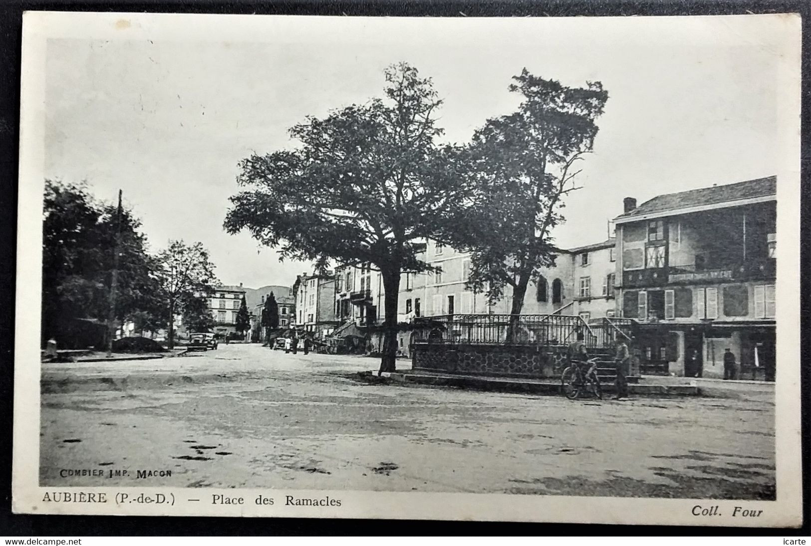 CP 1939 AUBIERE Puy-de-Dome Place Des Ramacles Franchise Militaire - Aubiere