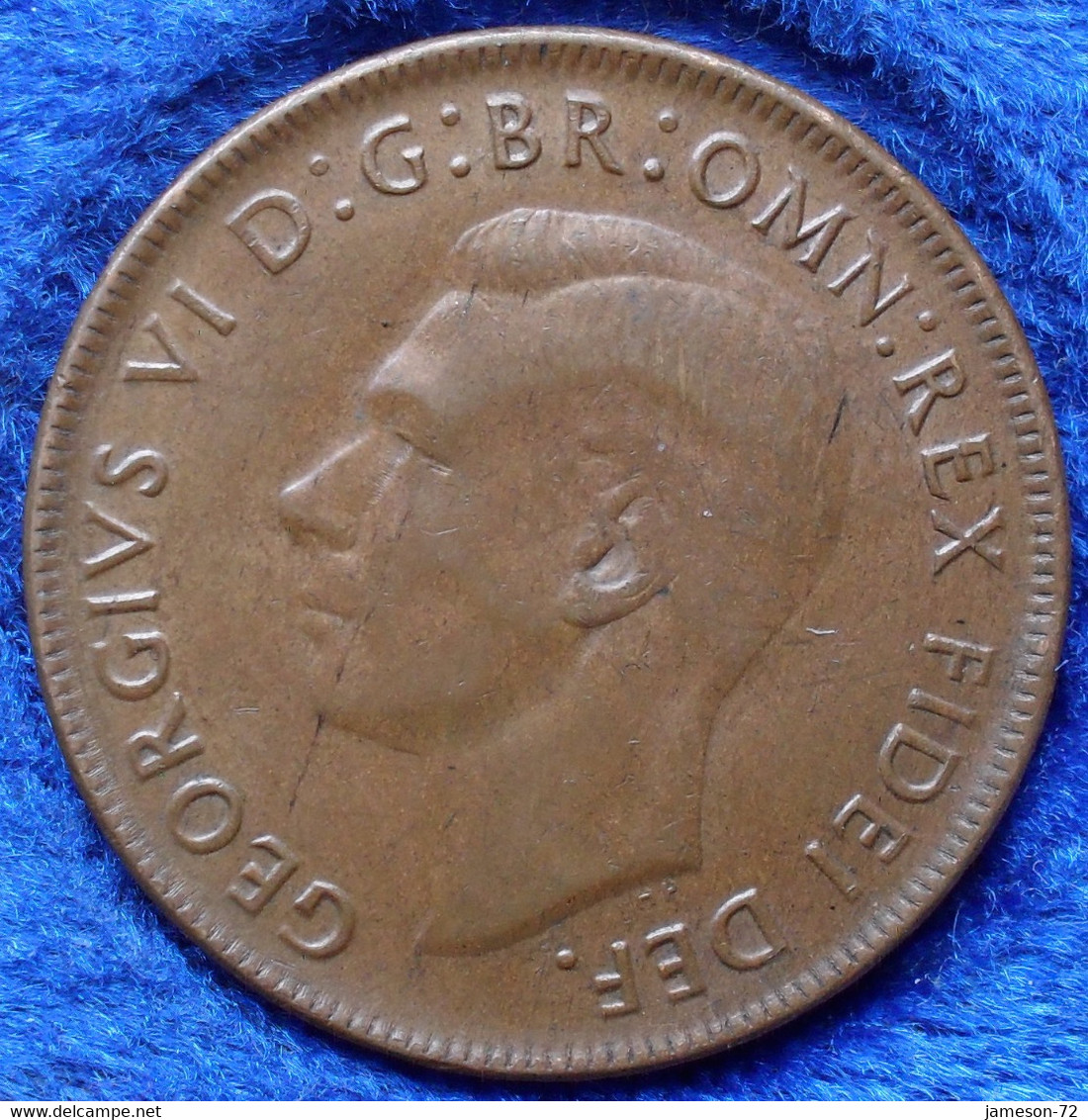 AUSTRALIA - 1 Penny 1950 KM# 43 George VI (1936-1952) Bronze - Edelweiss Coins - Autres & Non Classés