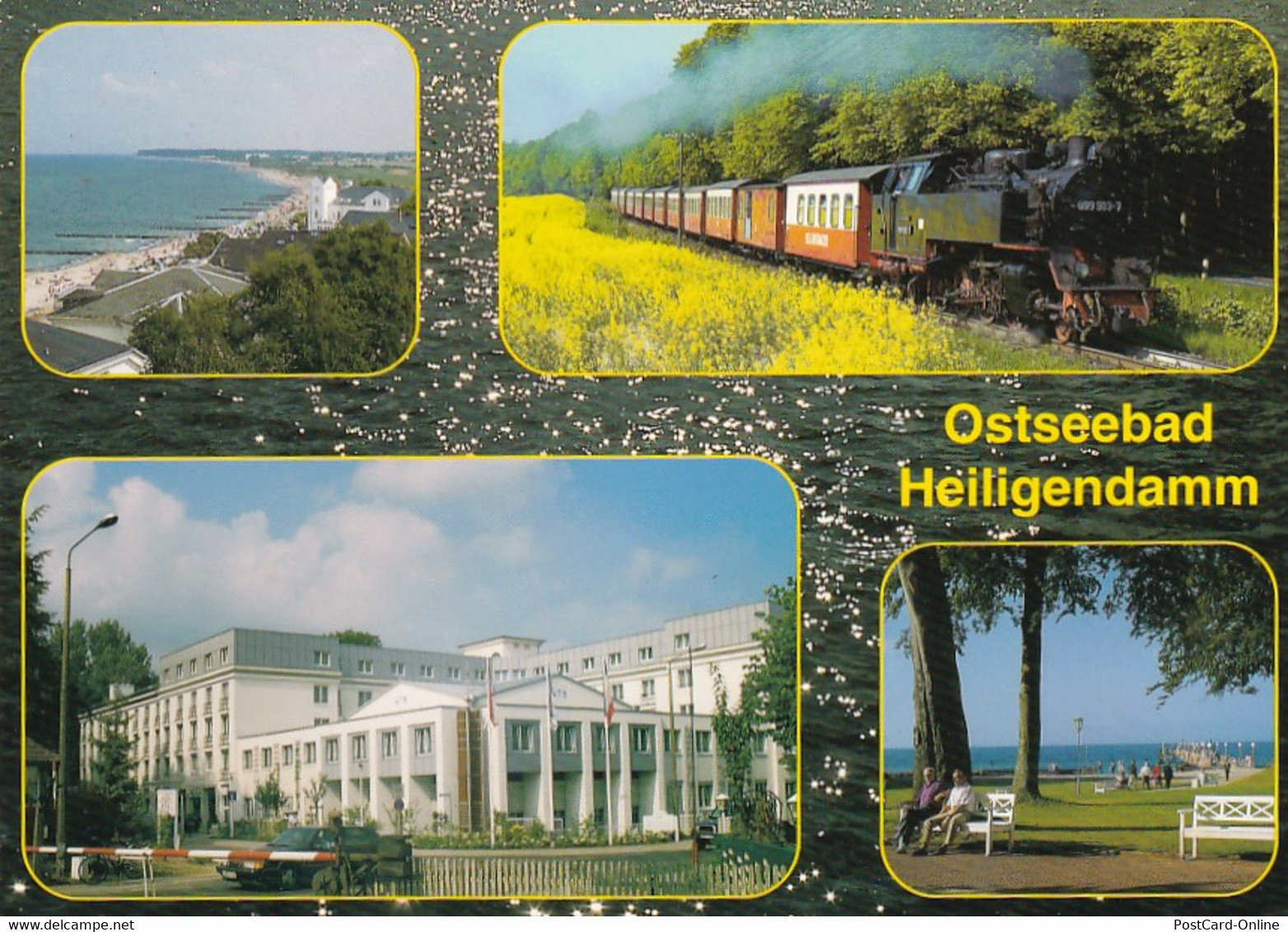 2878 - Deutschland - Ostseebad Heiligendamm , Dampflokomotive , Mehrbildkarte - Gelaufen 2003 - Heiligendamm