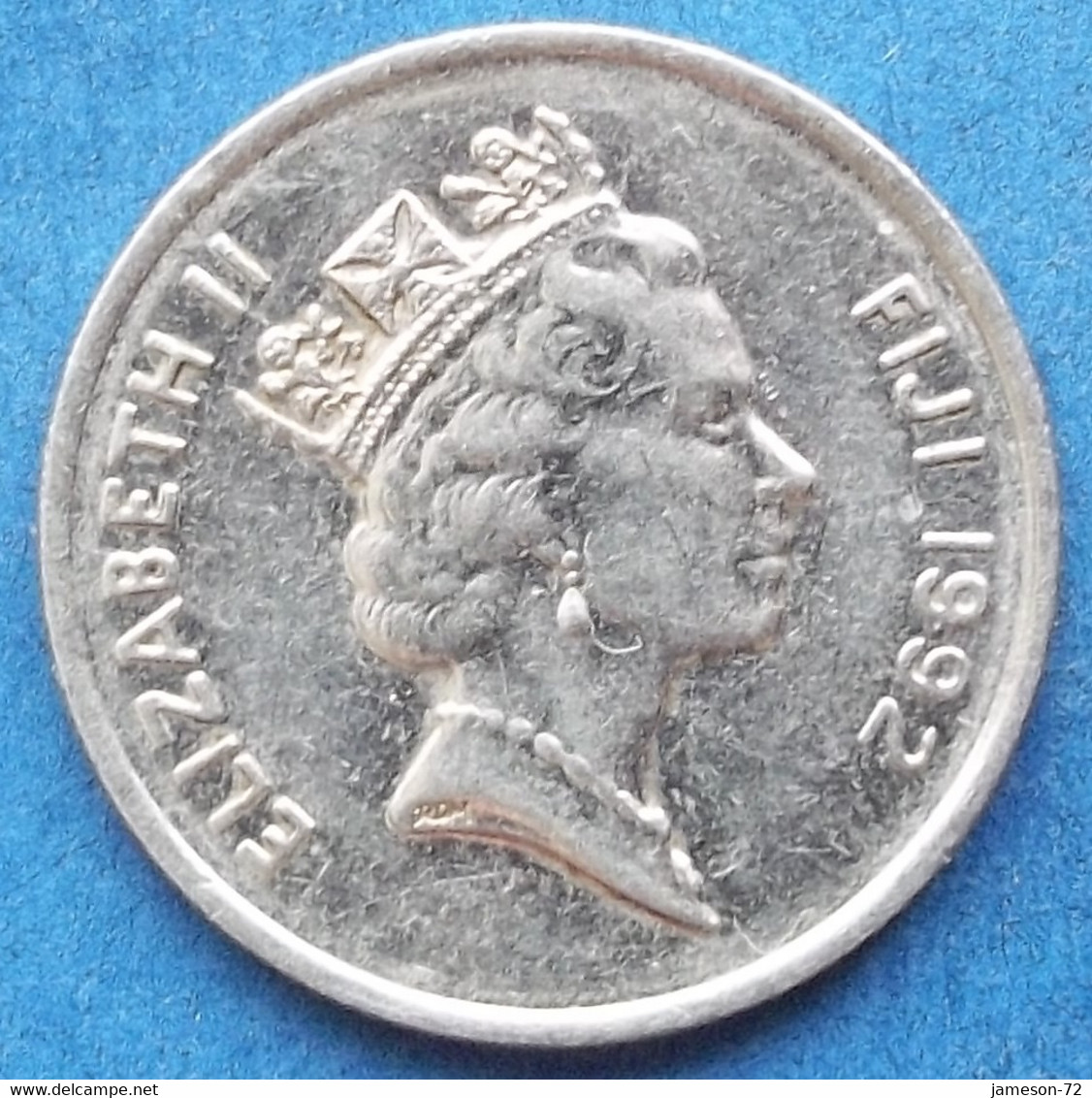 FIJI - 5 Cents 1992 "Fijian Dum - Lali" KM# 51a Elizabeth II Decimal Coinage (1971) - Edelweiss Coins - Fiji