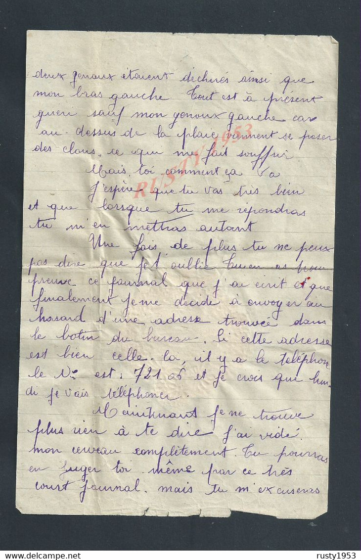 ANCIENNE LETTRE SUR DIVERS RECITS ET DECOUPIS FLEURS ECT PARLE DE ARMENTIERE DE PARIS & LISIEUX LIRE : - Bloemen