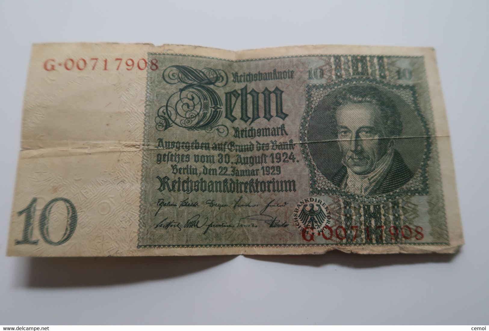 Reichbanknote 10 Marks 1929 - 10 Mark