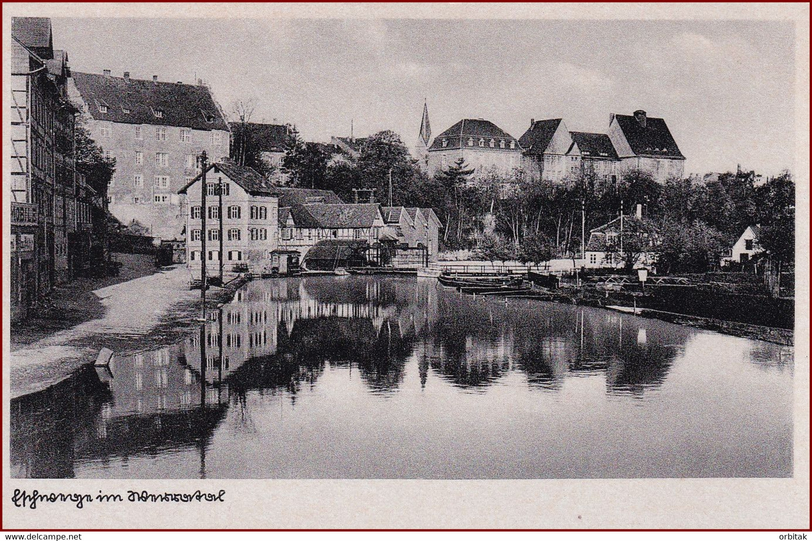 Eschwege Im Werratal * See, Hafen, Schiffe, Ufer, Stadtteil * Deutschland * AK3102 - Eschwege