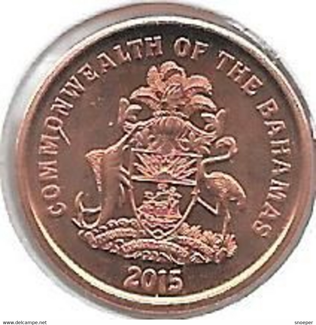 *bahamas 1 Cent  2015   Km 218.2   Bu - Bahamas