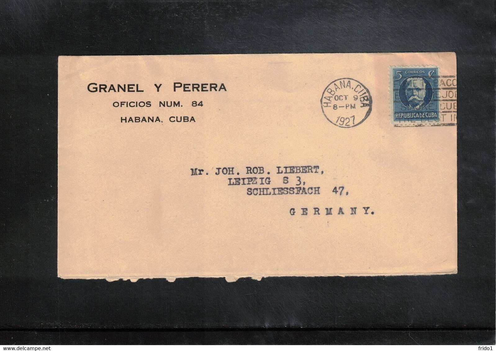 Cuba 1927 Interesting Letter To Germany - Brieven En Documenten