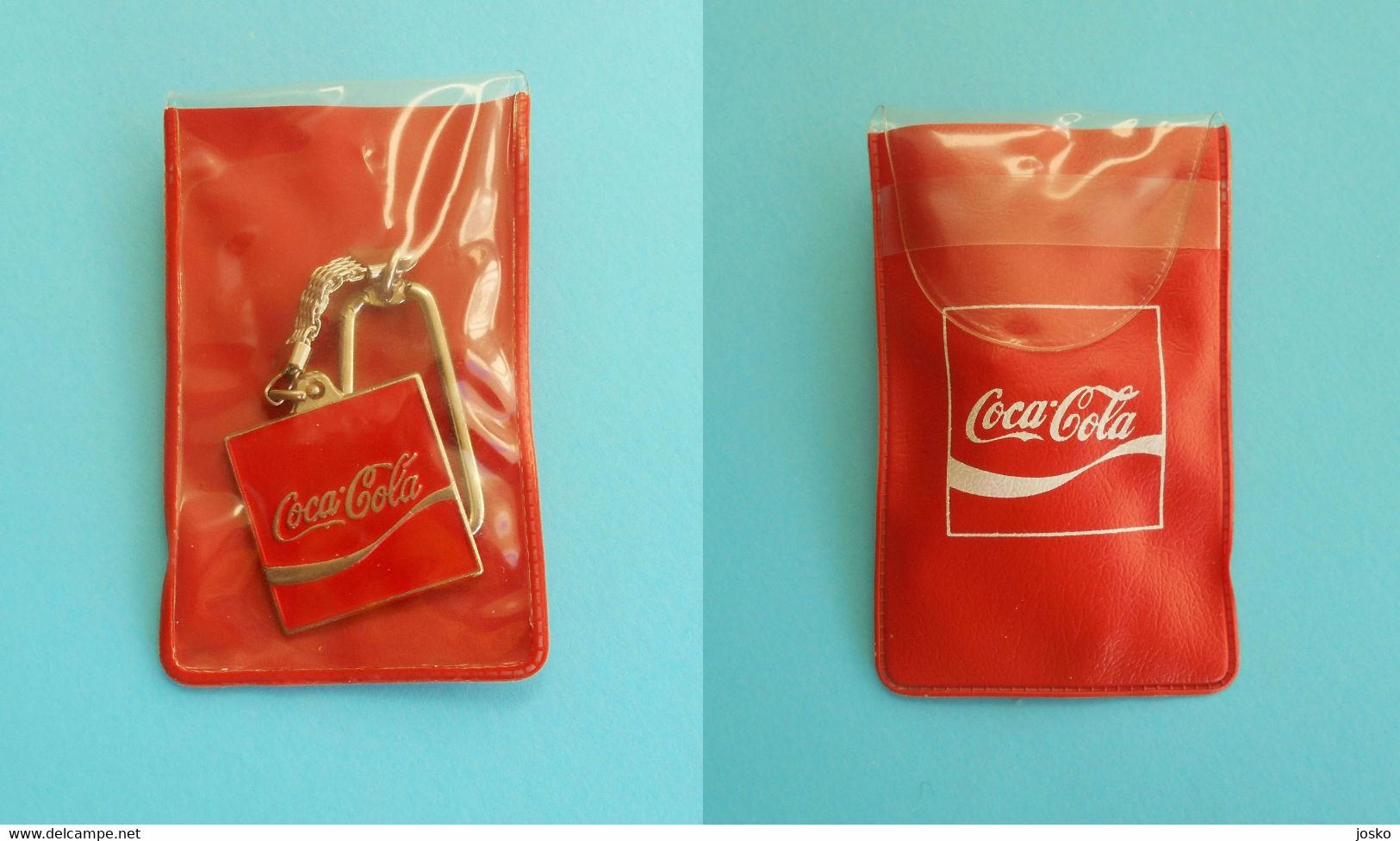 COCA-COLA ... Nice Old And Rare Keychain ... Mint In The Original Packaging * Keyring Key-ring Porte-clé Schlüsselring - Porte-clefs