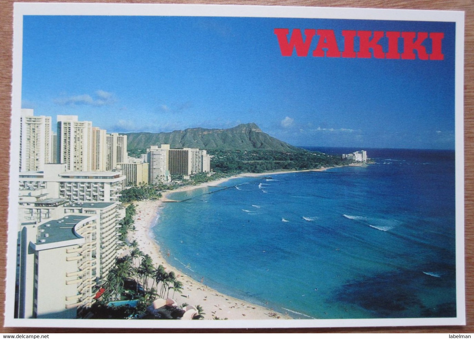 UNITED STATES USA WAIKIKI CITY BEAC HAWAI ISLAND POLYNESIAN PARADISE POSTCARD PICTURE CARTOLINA ANSICHTSKARTE PHOTO CARD - Maui