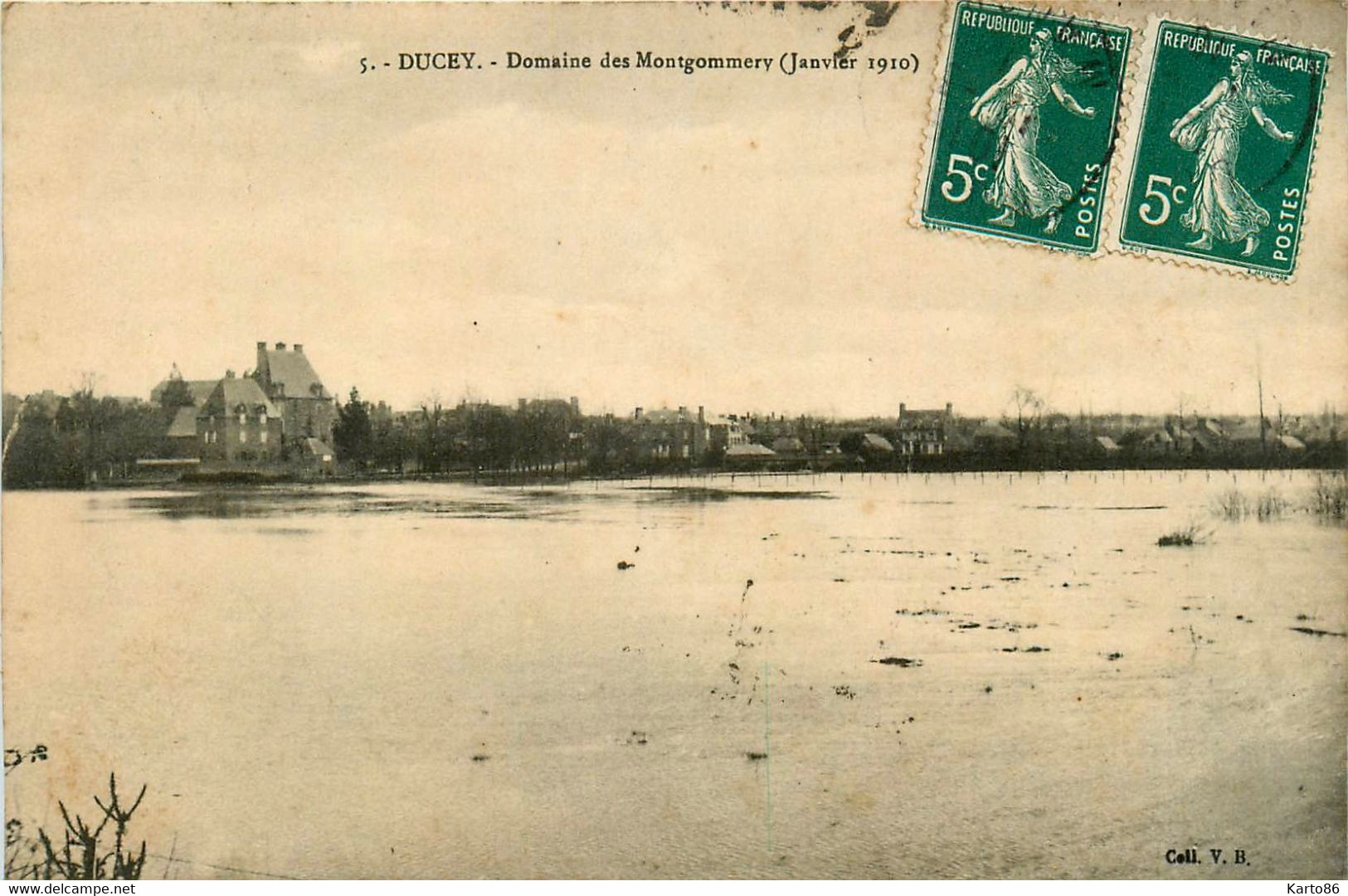 Ducey * Domaine De Montgommery * Inondation * Janvier 1910 * Crue - Ducey