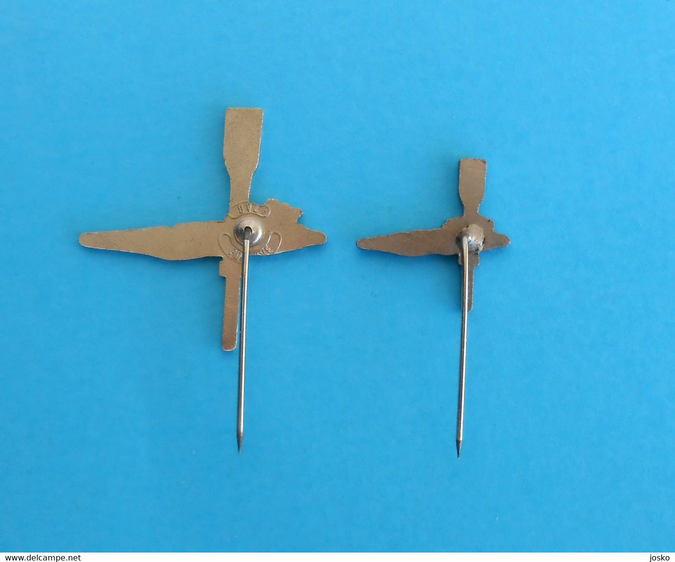 ROWING CLUB JELSA (Island Hvar) - Croatia Lot Of 2. Old Pins * Aviron Rudersport Rudern Rudernd Ruder Canottaggio - Roeisport