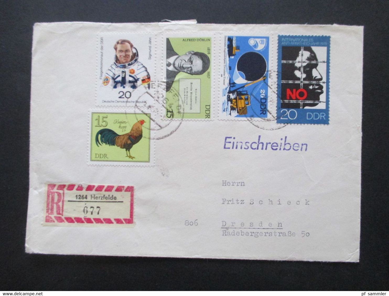 DDR 1970er Jahre insgesamt 28 Belege Wertbriefe / Einschreiben! Schöne Frankaturen / auch Einheiten! Stöberposten!