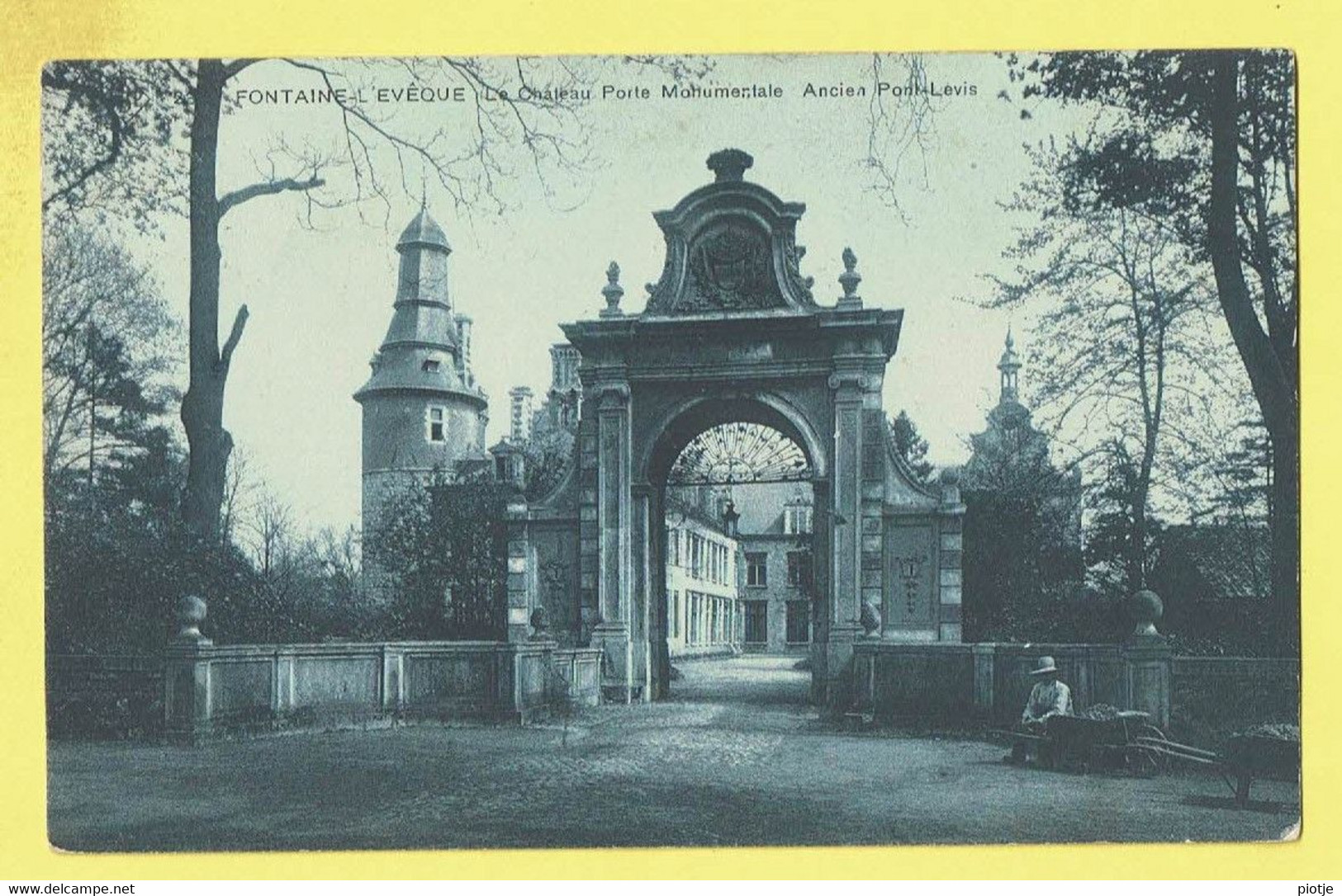 * Fontaine L'Eveque (Hainaut - La Wallonie) * (SBP, Nr 23) Le Chateau Porte Monumentale, Ancien Pont Levis, Old - Fontaine-l'Evêque