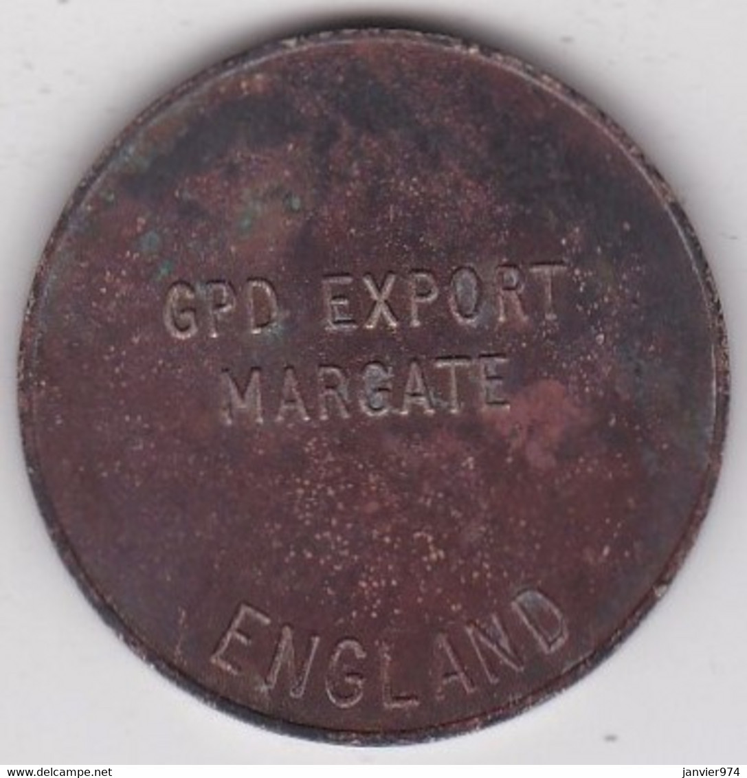 Jeton Token GPD EXPORT MARGATE ENGLAND, En Laiton - Monétaires/De Nécessité