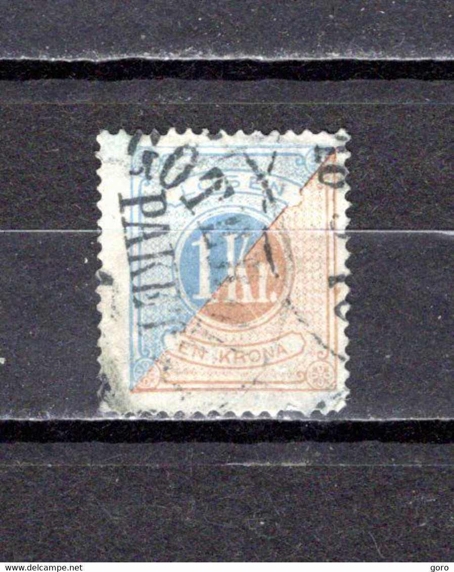 Suecia   1874  .-   Y&T  Nº    10    Taxa   (a) - Revenue Stamps