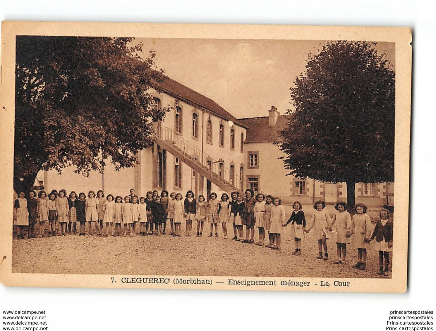 CPA 56 Cléguerec Enseiçgnement Ménager La Cour - Cleguerec