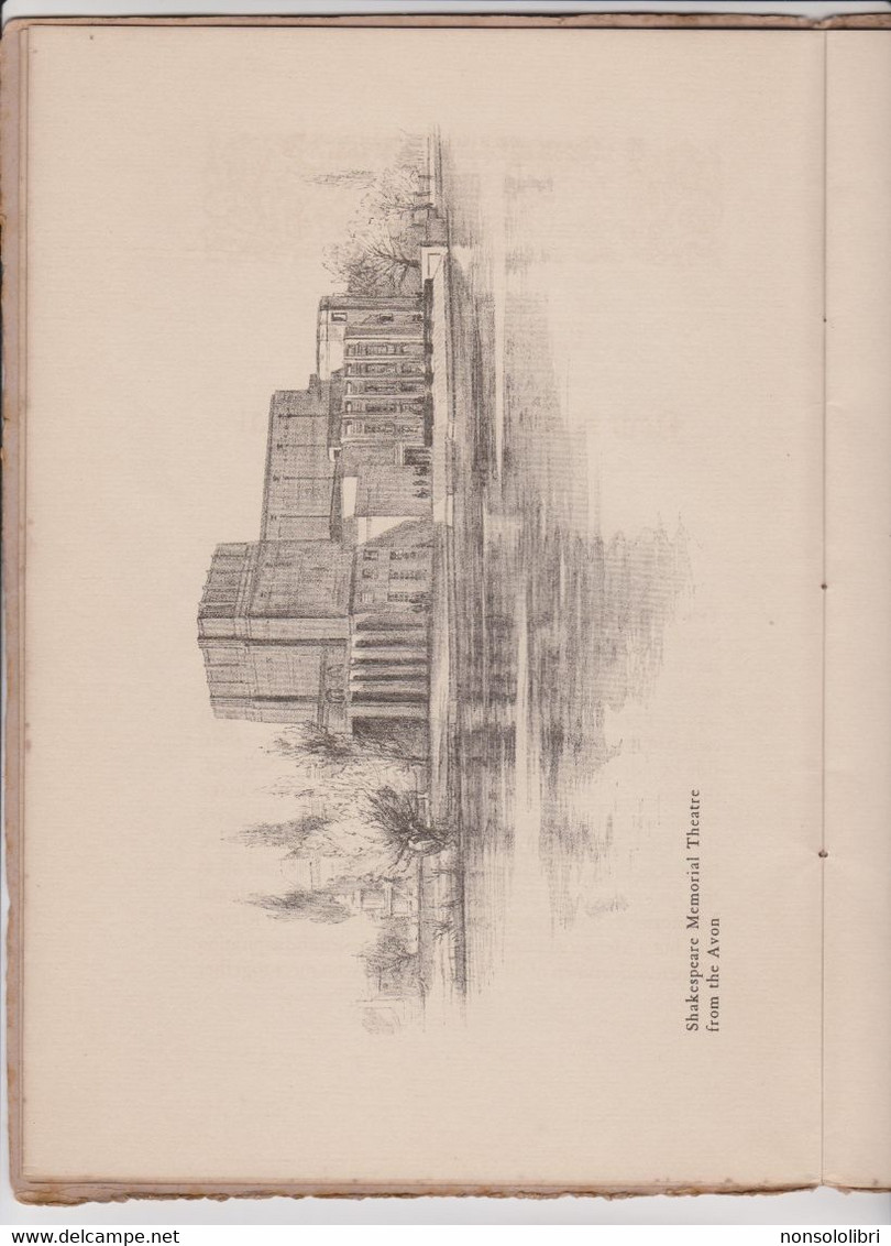 LIBRO:  SHAKESPEARE MEMORIAL THEATRE .STRATFORD-UPON-ADON. 23rd APRIL 1932 - Littéraire