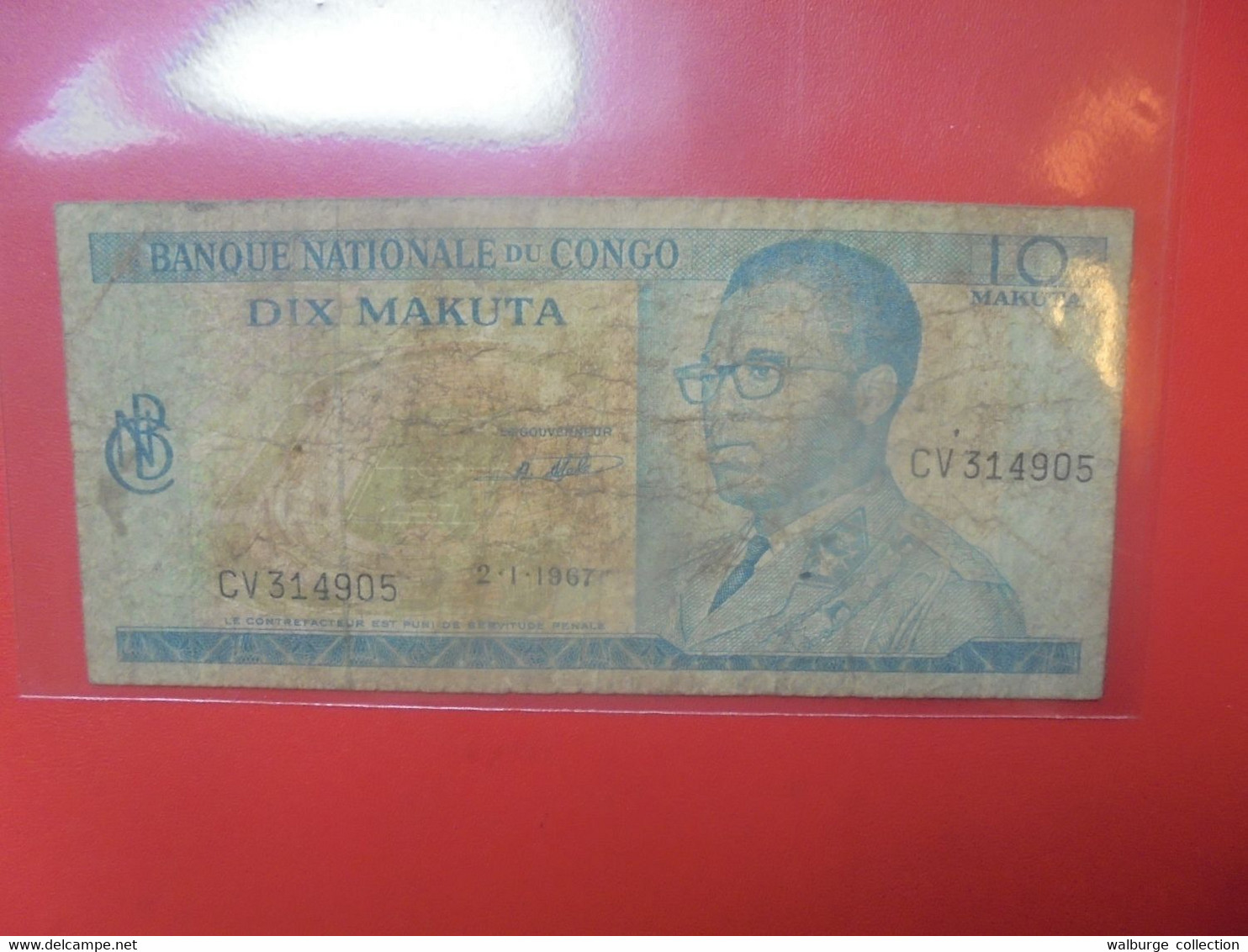 CONGO 10 MAKUTA 1967 Circuler - Democratic Republic Of The Congo & Zaire