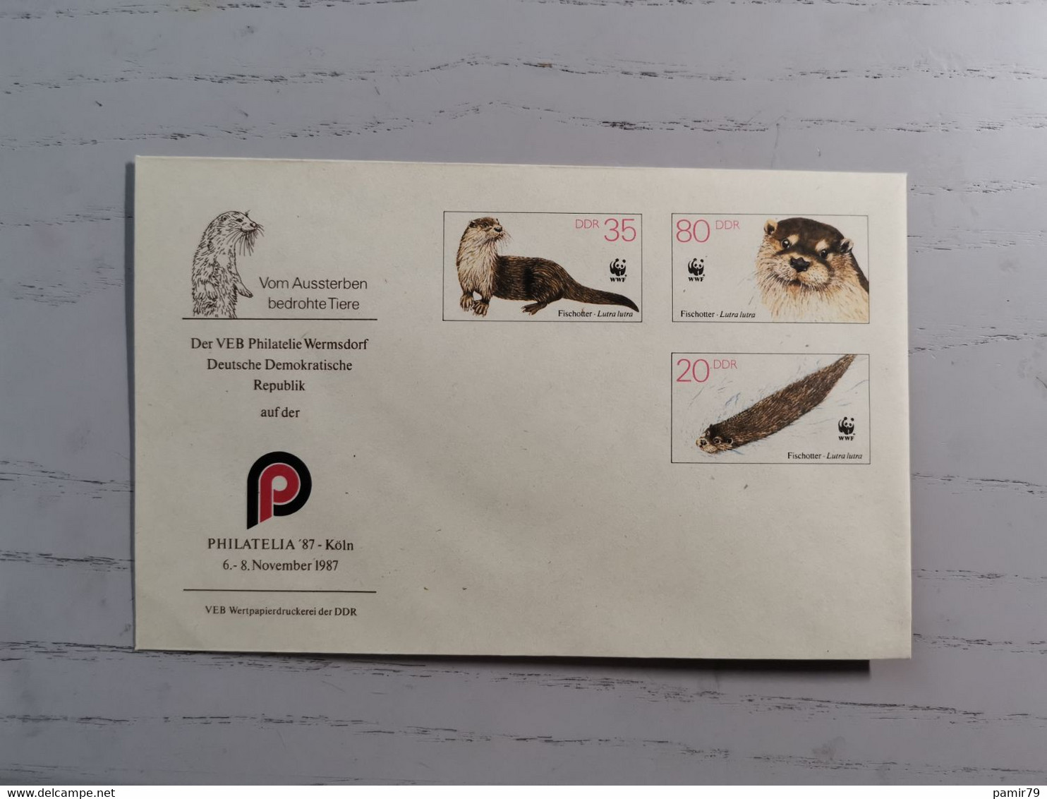 1987 Philatelie Wermensdorf "vom Aussterben Bedrohte Tiere" - Enveloppes - Neuves