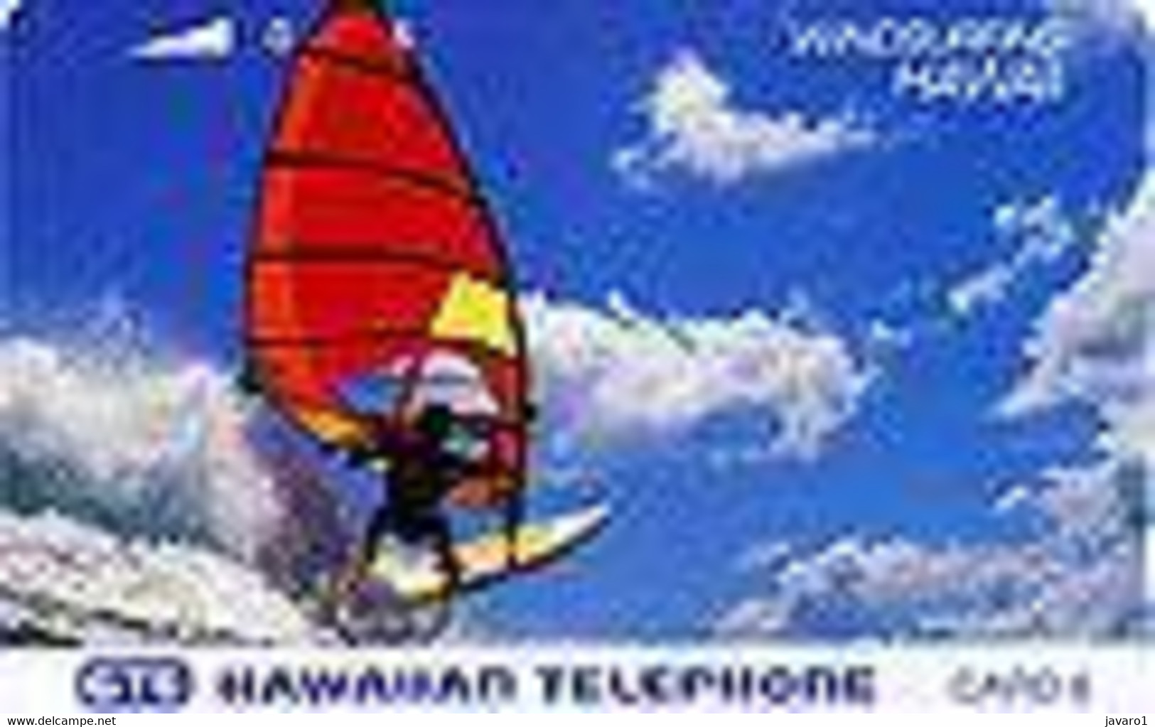 HAWAI : HAW25 6u Windsurfing HAWAI (white Strip) MINT - Hawaii