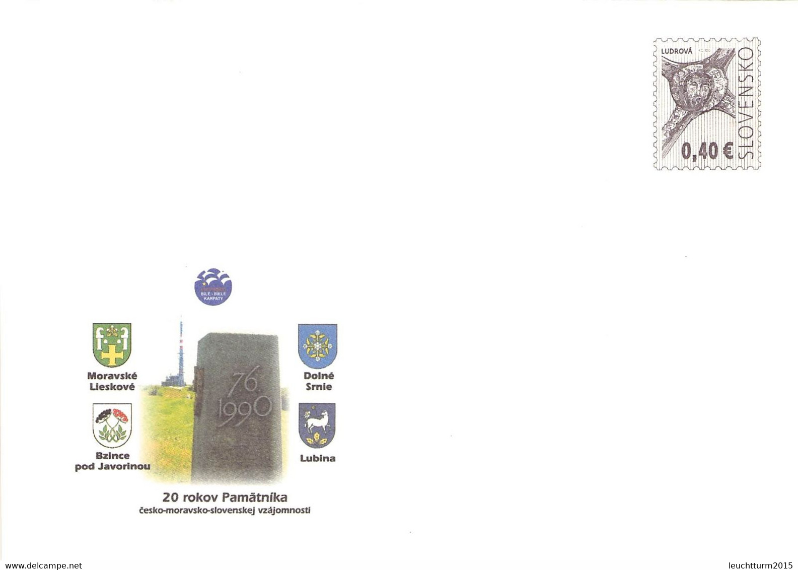 SLOVAKIA - STATIONARY ENVELOPE 2010 PAMATNIKA Unc //Q105 - Postcards