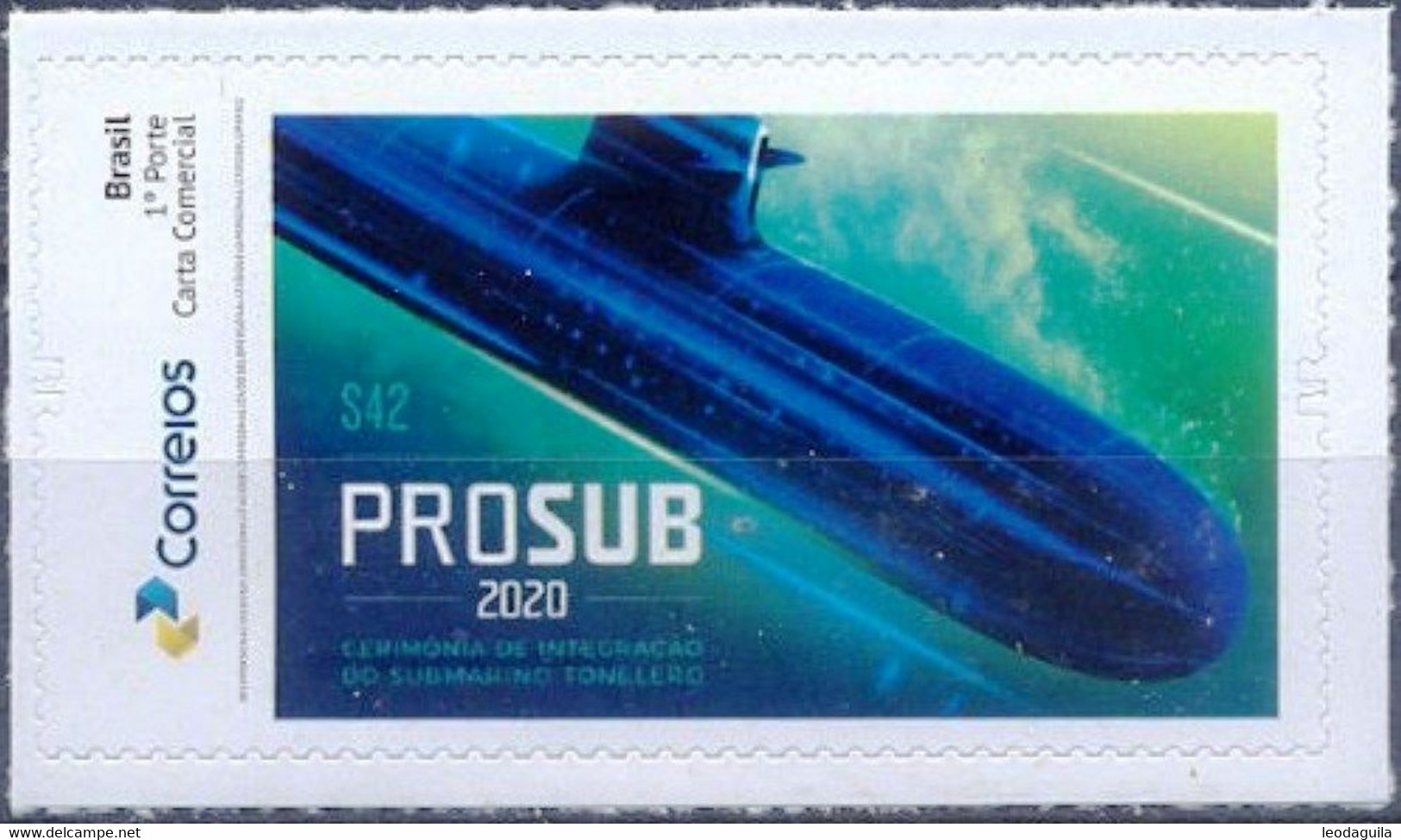 BRAZIL 2020  - SUBMARINE  - U-BOAT  S42 -  SOUS-MARINE  - MINT - Unused Stamps