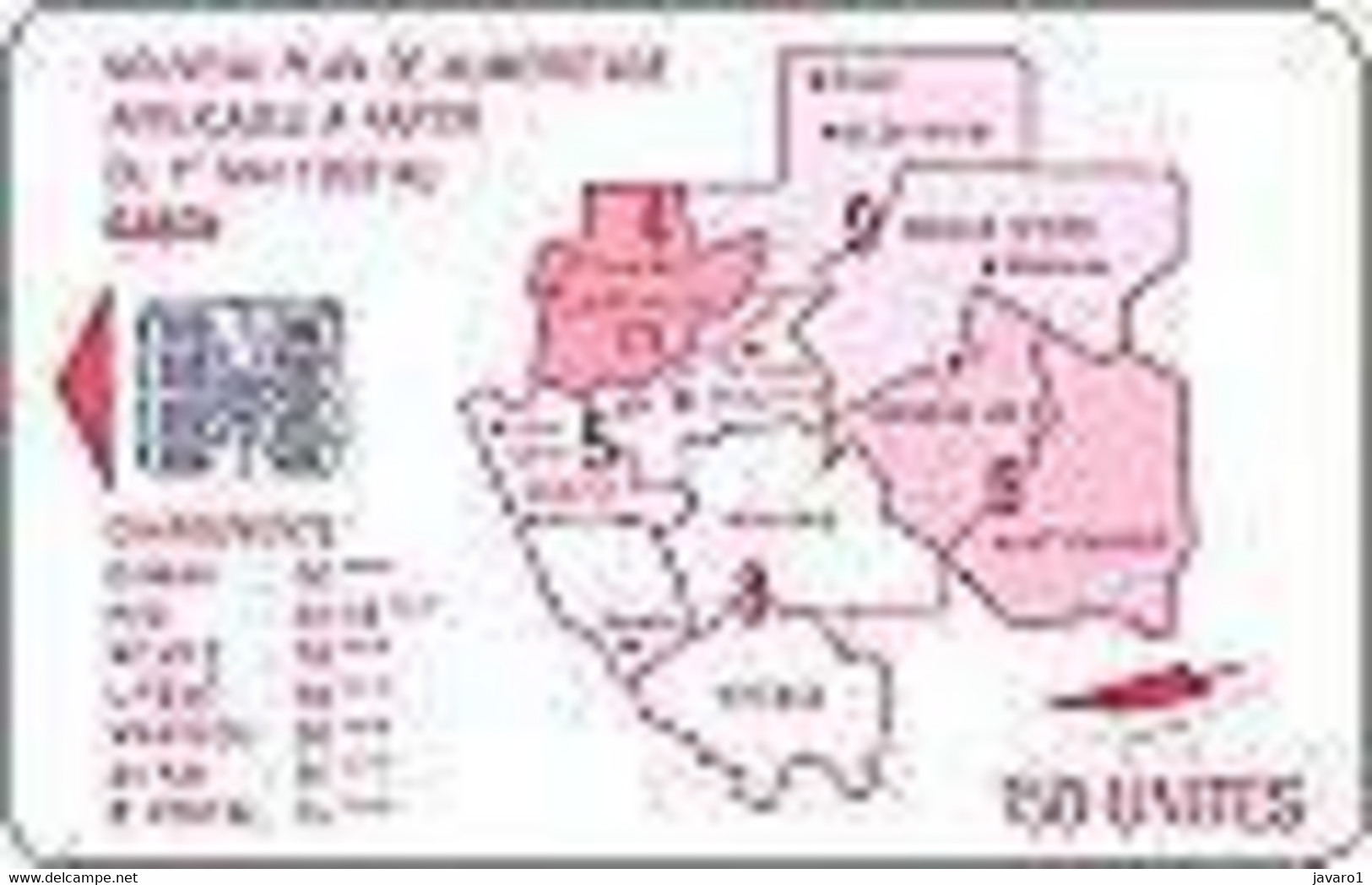 GABON : GAB30A 150 SI-7 Map 1er MAI 1993 Red (rev.B) USED - Gabon