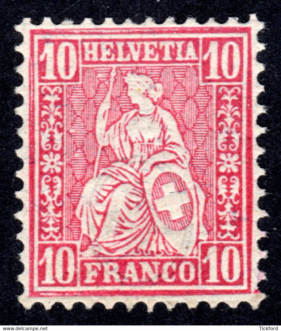 SUISSE 1881 - Yvert N° 51 - Neuf ** / MNH - Helvetia Assise Dentelé, TB - Neufs