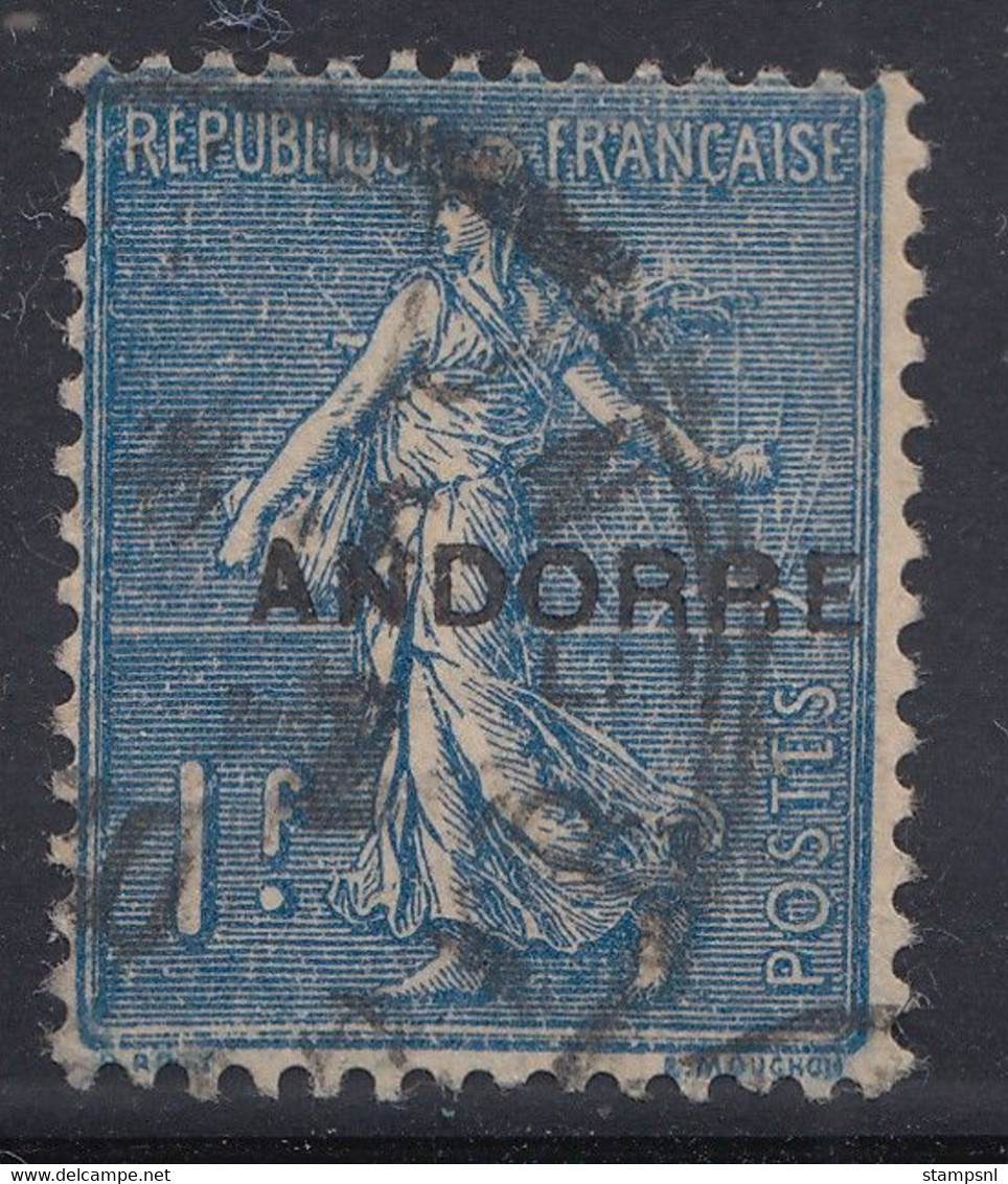 Andorra - 1931 - 1fr - Yv. 18 - Used - Sonstige & Ohne Zuordnung